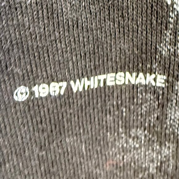 Vintage 1980s Whitesnake Concert Tour T-Shirt Invasion of the Snatch Magnets M/L - Picture 3 of 6